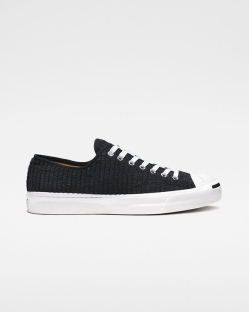 Converse Jack Purcell Wide Wale Cord Férfi Rövidszárú Fekete/Fehér | COUVSBQ-HU